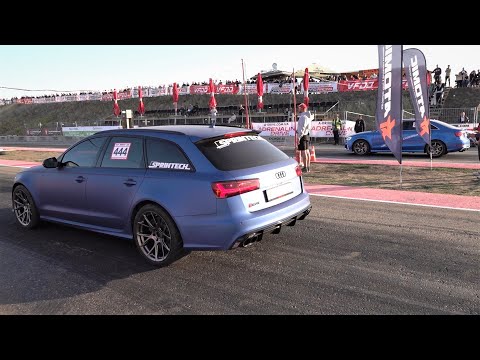 1000 HP Audi RS6 vs BMW M3 vs Mercedes AMG E63s vs Audi RS3 - Drag Race