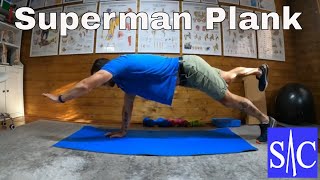 Superman Plank Exercise