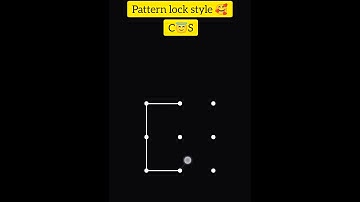 C📵S pattern lock style 🖤🖤🖤