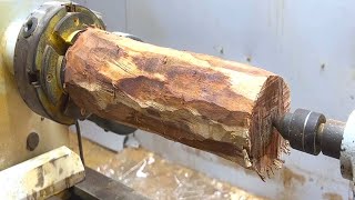 @Horror Wood Rotation || Unique Vase from a Precious Ancient Wood Branch