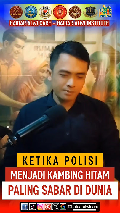 Haidar Alwi Bicara: Ketika Polri Jadi Kambing Hitam Paling Sabar Di Dunia.