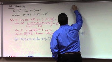 Complex Analysis: Lecture 8: partial proof of Cauchy Riemann result
