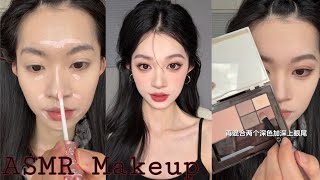 ASMR Makeup &amp; Skincare tutorial 🎀 Satisfying Videos ♡ Aesthetic ✨️
