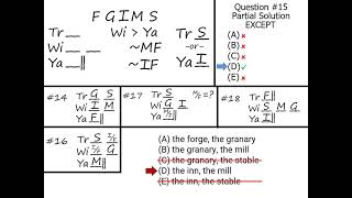 LSAT PrepTest 73 Official, Section 3, Logic Games, Game 3, Question 15, Explanation