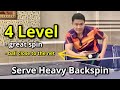 How to make the perfect heavy backspin serve in competition