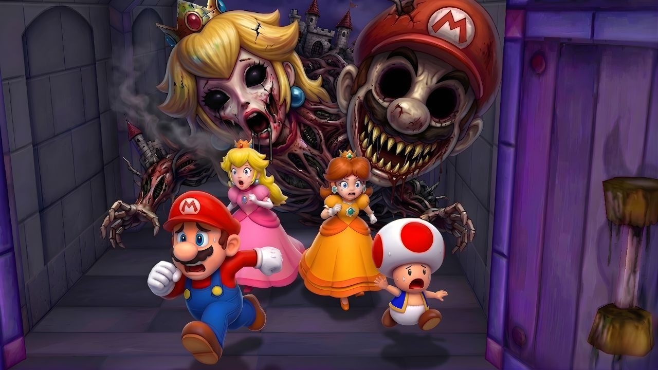 Mario Party 5 GameCube: Minigame Mario Vs Peach Vs Daisy Vs Toad