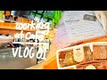 Working at cafe, hanging out with siblings, small stationary haul, packing orders | First vlog ever