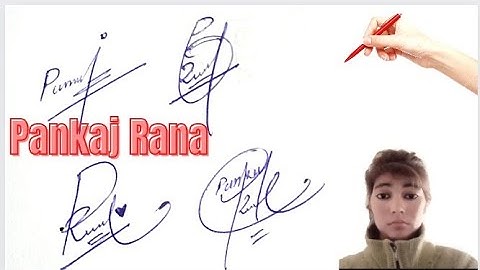 Pankaj Rana name signature with arooj