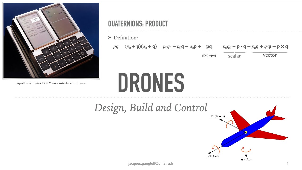 MOOC Drones — Frame Design and Quaternions