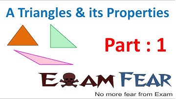 Maths Triangle and Its Properties part 1 (Introduction) CBSE Class 7  Mathematics VII