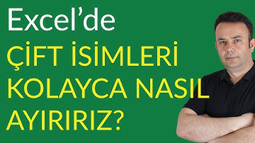 #Excel Adı ve Soyadı Ayırma (Ad Soyad Ayırma) Nasıl Yapılır? - 791.video | Ömer BAĞCI