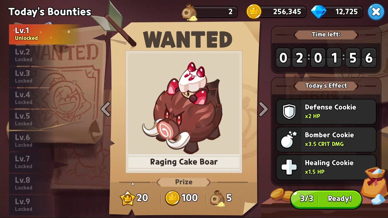 Cookie Run Kingdom Raging Cake Boar [Today's Bounties] YouTube
