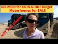 Rv traveling the usa  610 miles just to have an innout burger we also checked another motorhome