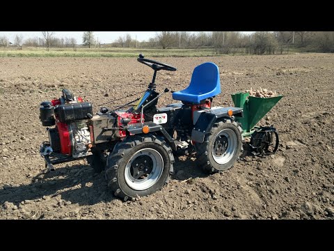 ZMT 4x4 mini tractor Посадка картофеля