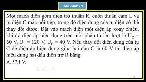 Bài toán mạch RLC có C thay đổi[ tanggiap.vn ]