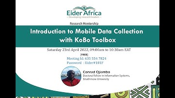 Introduction to Mobile Data Collection with KoBo Toolbox (Part One)