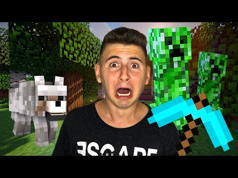 MINHA PRIMEIRA VEZ JOGANDO MINECRAFT! (O COMEÇO) #1