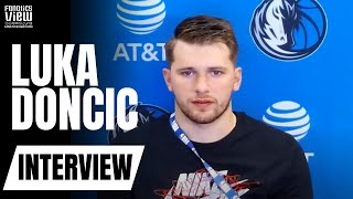 Luka Doncic Reacts to Historic 34 Points, 20 Rebounds, 12 Assists \& Mavs Win Despite \\