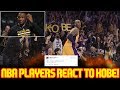 NBA PLAYERS REACT TO KOBE BRYANT'S 60 POINT FINAL GAME!