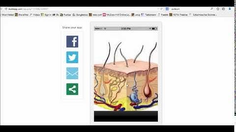 Example Student Created App using ibuildapp.com in Anatomy and Physiology I