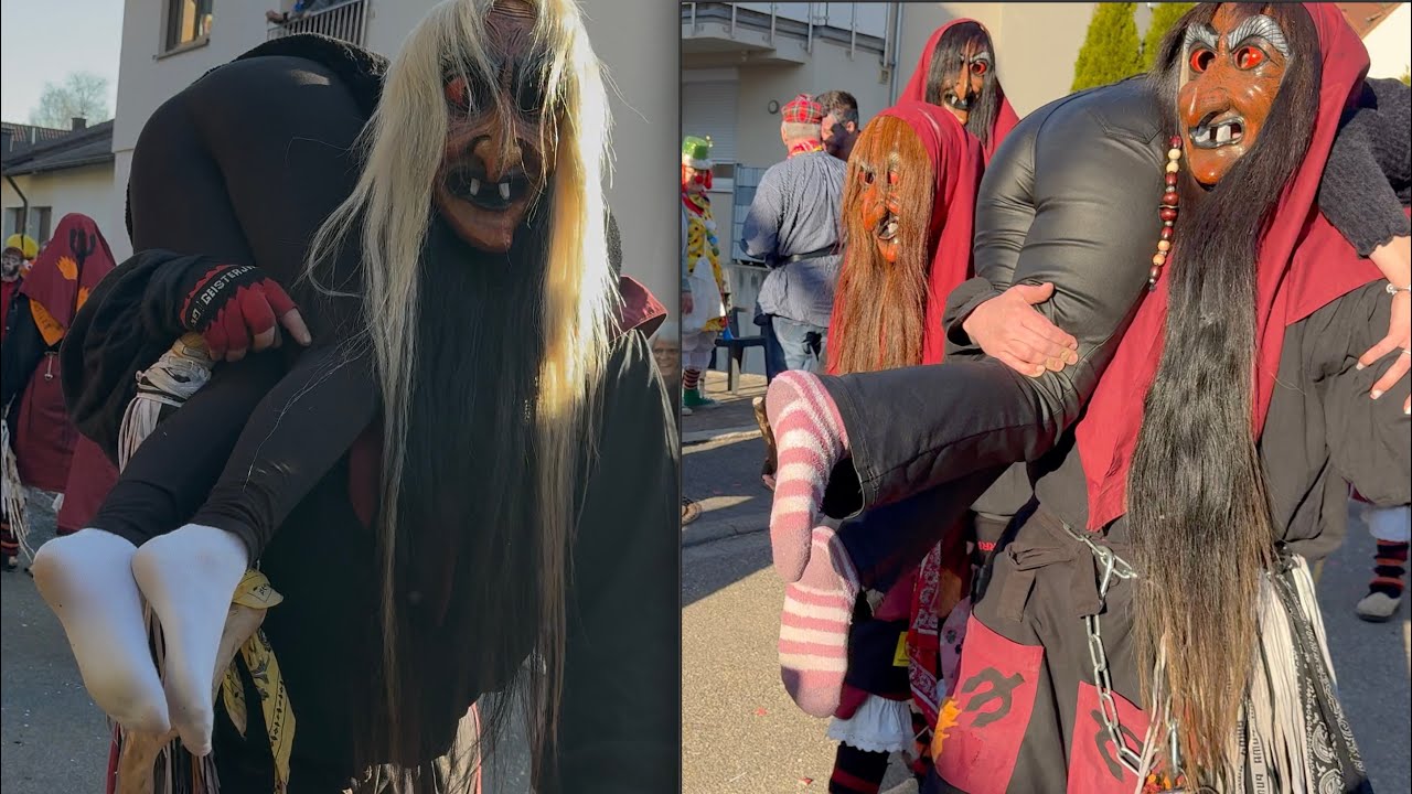 🔥Fasnet- Spaß 2025🔥 mit den 🖤🤎 Pforzheimer Höllenhexen 🖤🤎 in Bilfingen
