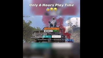 Bgmi Only 6 Hours Play Daily Time Limit 😰#6hours #6hoursproblemsolve #timelimitissu #viralvideo #6h