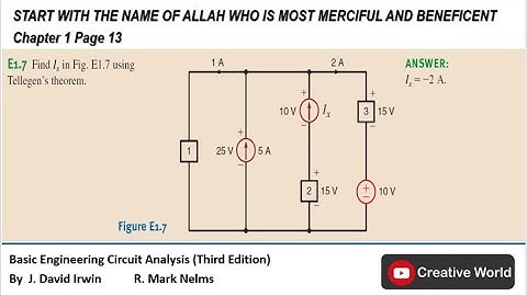 Learning Assessment E1.7 solution | Tellegen