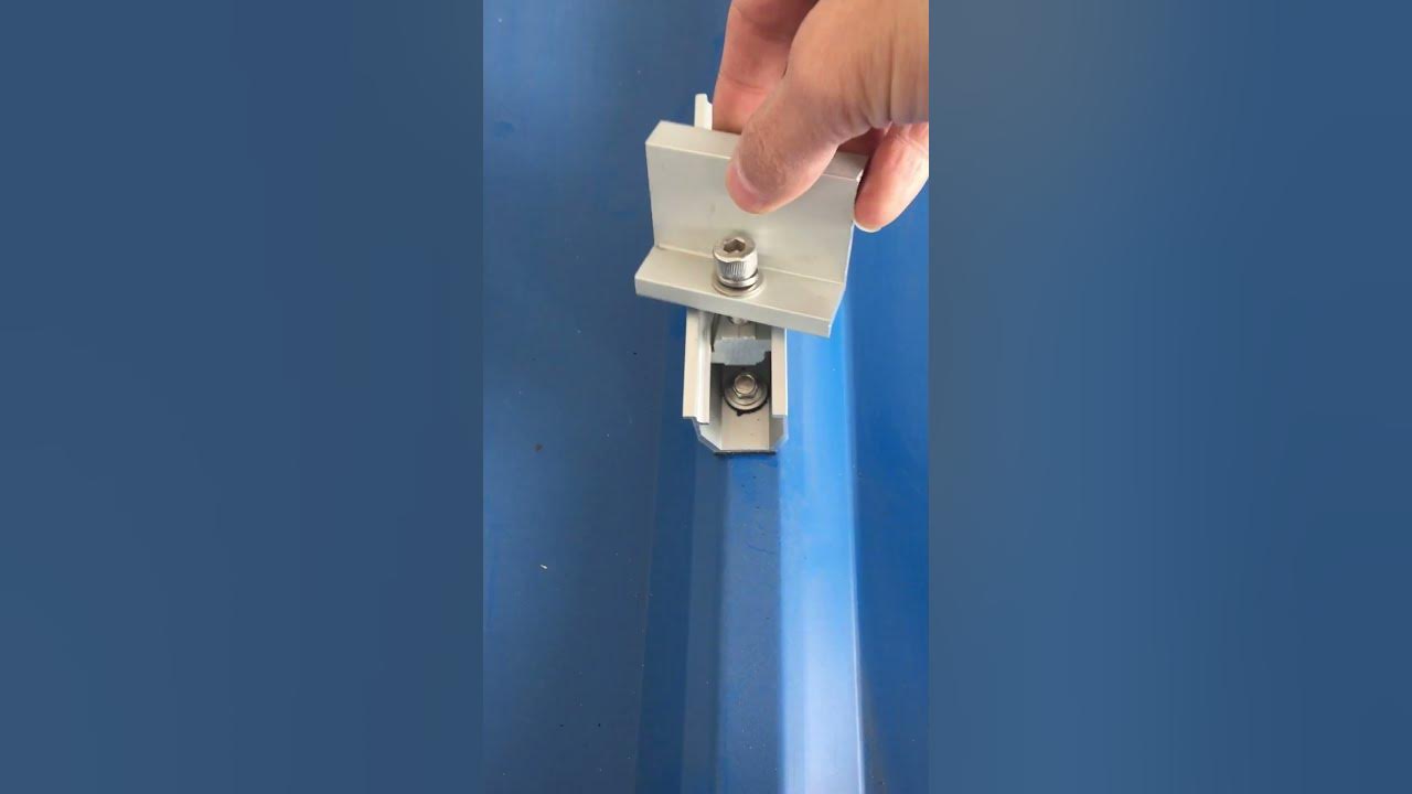 solar clamp installed on the metal roof clamp,solar mounting
