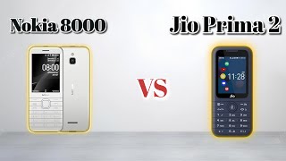 Nokia 8000 4G VS Jio Prima 2 Full comparison video 2025 