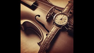 I tried playing a big, tall antique clock on the violin.