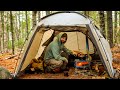 Hot Tent Winter Camping In Snow