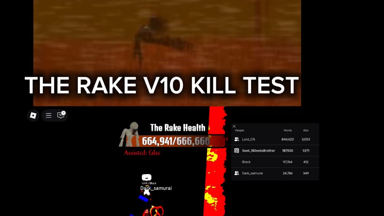 The Rake Kill Test Mode (BLACKOUT AND SPECIMEN) | The Rake V10: Kill Test - YouTube