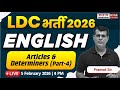 Rajasthan LDC 2026 | English Articles &amp; Determiners Class | Pramod Sir