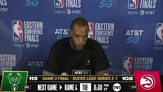 Khris Middleton on His Clutch Performance! | Post game Press Conference