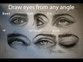 Draw and shade eyes from any angle with one pencil