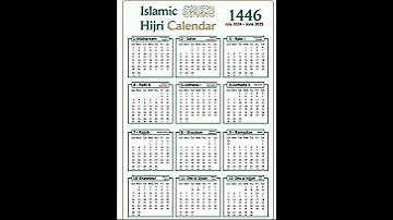 Islamic Calendar 1446 