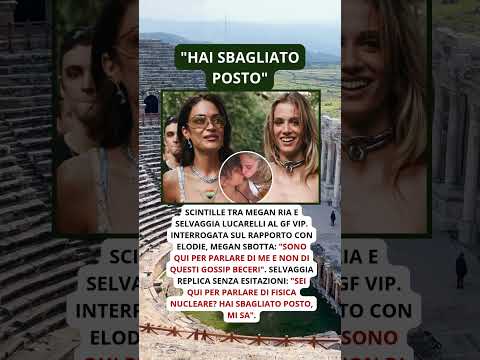 Video Megan Ria, scontro con Selvaggia Lucarelli al GF Vip Sono qui per parlare di me, non di gossip becer