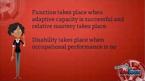Occupational Adaptation Model