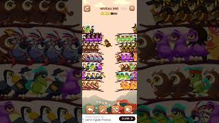 bird sort 2 color puzzle solution niveau 340 #games #gaming #puzzle #puzzlegame #androidgames
