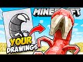 I made your drawings into minecraft mobs