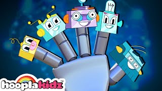 robot finger family ep 98 popular kids song hooplakidz