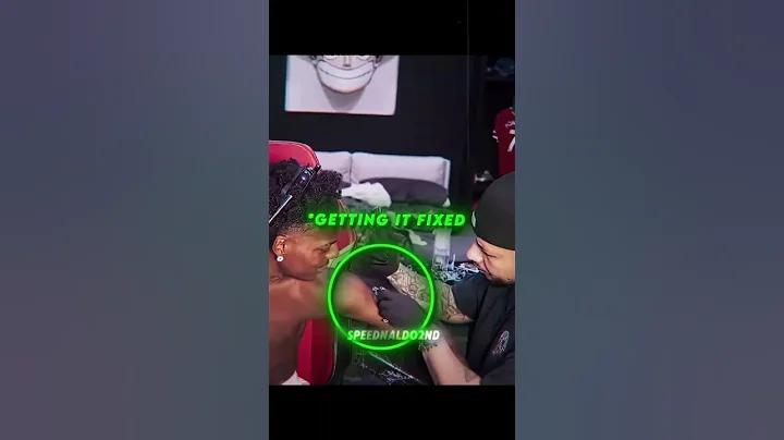 IShowSpeed Finally Fixes His Ronaldo Tattoo 🤯🔥 #ishowspeed #shorts