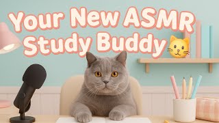  “Your New ASMR Study Buddy 😭🐱” #cat #asmr #ai 