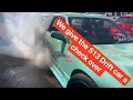 We give the S13 Drift car a check over before we go drifting.