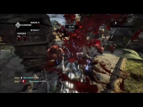 Giant Serapede Gameplay on Beast Mode - Gears of War 3