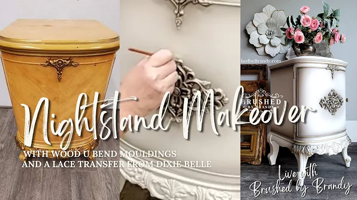 Nightstand Makeover with Wood U Bend Mouldings