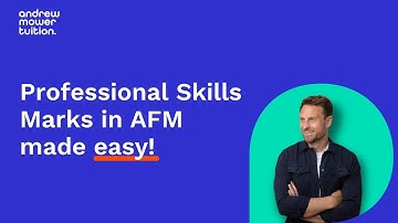 ACCA AFM - How to easily earn the 20 Professional Skills Marks in the exam! Must watch to pass AFM!