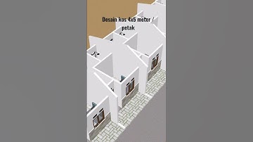 Thumbnail of desain kos 4x5 meter per petak, ruangan lengkap