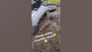 Cfmotp 850xc completely stuck in mud #offroad #cfmoto #fyp #viral #viralvideo #viralshorts #mud