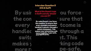Interview Question 8 | iOS & Swift | The "Result" Type Power! 🎯